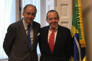 Encuentro con el embajador de Brasil en España