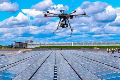 Drones españoles inspeccionan los parques fotovoltaicos de Brasil