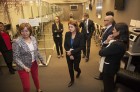 Los Líderes visitaron la zona de prensa del complejo de La Moncloa