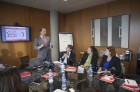 Manuel Cendoya se dirige a los Líderes en su visita al Banco Santander