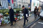 Las calles de Bruselas mostraban homenajes a los fallecidos en los atentados en París